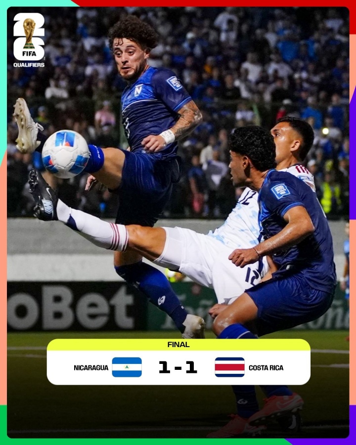 开云体育官网-攻破纳瓦斯大门！尼加拉瓜FIFA第130，10人作战1-1逼平哥斯达黎加